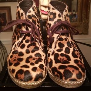 J. CREW Animal Print Booties